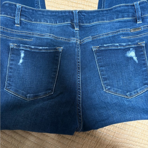 KanCan Dark Blue Distressed Skinny Jeans - Picture 5 of 5